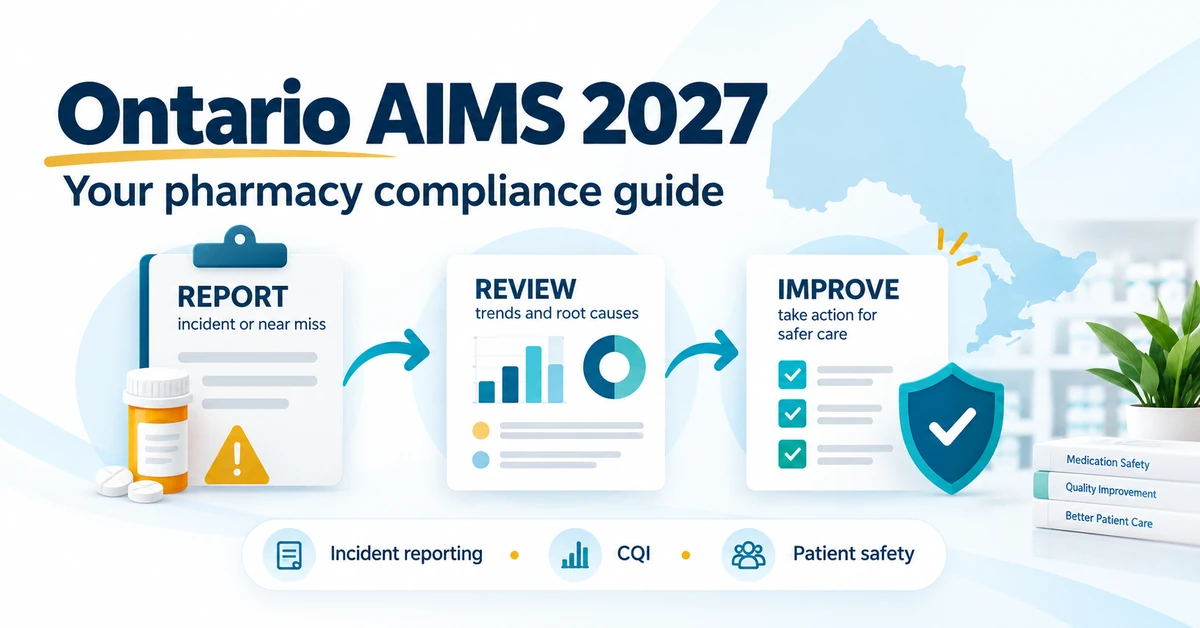 Ontario AIMS requirements for 2027: The complete pharmacy compliance guide